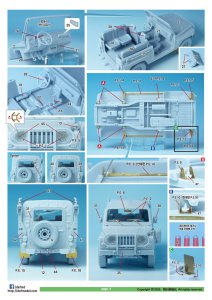 画像10: DEF.MODEL[DK35007]1/35 現用 韓国陸軍K-131 1/4t軍用小型汎用車 フルキット (10)
