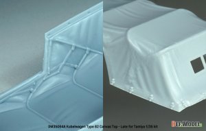 画像4: DEF.MODEL[DM35064A]1/35 WWII ドイツ キューベルワーゲンType82 幌セット 後期型 2024リニューアル版(タミヤ用) (4)