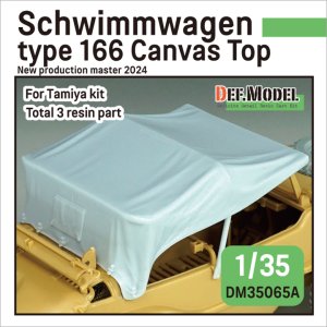 画像1: DEF.MODEL[DM35065A]1/35 WWII ドイツ シュビムワーゲンType166 幌セット 2024リニューアル版(タミヤ用) (1)