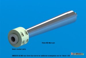 画像2: DEF.MODEL[DM35079]1/35 WWII米/英 M3リー/グラント 金属砲身&アクセサリーセット(タコム用) (2)