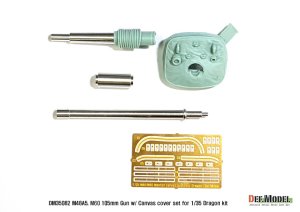 画像6: DEF.MODEL[DM35082]1/35 米 M48A5/M60 105mm金属砲身+防循カバー(ドラゴン用) (6)