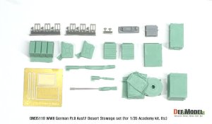 画像2: DEF.MODEL[DM35118]1/35 WWIIドイツ陸軍II号戦車F型 北アフリカ戦線車載収納セット(アカデミー用) (2)