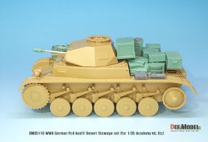 画像3: DEF.MODEL[DM35118]1/35 WWIIドイツ陸軍II号戦車F型 北アフリカ戦線車載収納セット(アカデミー用) (3)