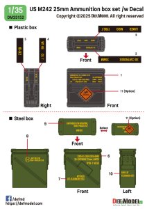 画像11: DEF.MODEL[DM35152]1/35 現用 アメリカ M242ブッシュマスター25mm機関砲 弾薬箱セット(10個入) (11)
