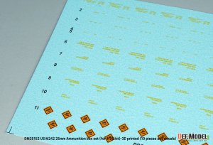画像5: DEF.MODEL[DM35152]1/35 現用 アメリカ M242ブッシュマスター25mm機関砲 弾薬箱セット(10個入) (5)