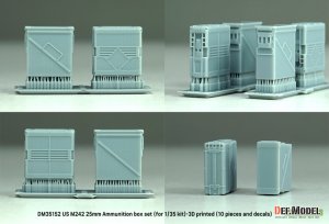 画像6: DEF.MODEL[DM35152]1/35 現用 アメリカ M242ブッシュマスター25mm機関砲 弾薬箱セット(10個入) (6)