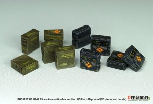 画像8: DEF.MODEL[DM35152]1/35 現用 アメリカ M242ブッシュマスター25mm機関砲 弾薬箱セット(10個入) (8)