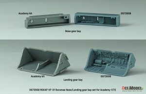 画像11: DEF.MODEL[DS72008]1/72 現用 韓国空軍 KF-21ボラメ 前/後脚収納庫セット(アカデミー用) (11)