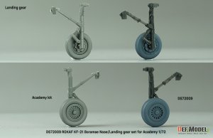 画像16: DEF.MODEL[DS72009]1/72 現用 韓国空軍 KF-21ボラメ用前/後脚柱セット(アカデミー用) (16)