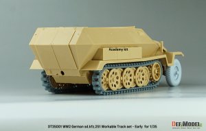画像14: DEF.MODEL[DT35001]1/35 WWIIドイツSd.kfz.251ハノマーク用初期型可動履帯セット(各社キット対応) (14)