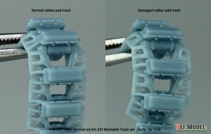 画像6: DEF.MODEL[DT35001]1/35 WWIIドイツSd.kfz.251ハノマーク用初期型可動履帯セット(各社キット対応) (6)