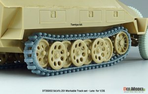 画像7: DEF.MODEL[DT35002]1/35 WWIISd.kfz.251 ドイツSd.kfz.251ハノマーク用後期型可動履帯セット(各社キット対応) (7)