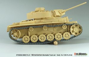 画像13: DEF.MODEL[DT35004]1/35 WWII ドイツ WWII Pz.III/IV 40cm 可動履帯セット 冬季用ヴィンターケッテ(Pz.III用) (13)
