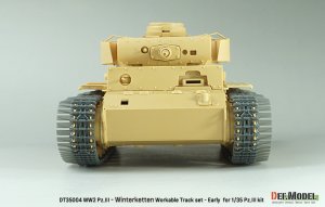 画像8: DEF.MODEL[DT35004]1/35 WWII ドイツ WWII Pz.III/IV 40cm 可動履帯セット 冬季用ヴィンターケッテ(Pz.III用) (8)