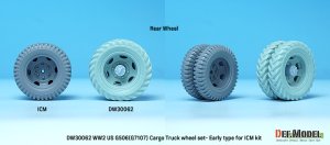 画像10: DEF.MODEL[DW30062]1/35 WWII アメリカ陸軍G7107(G506)カーゴトラック用自重変形初期型ホイールセット(ICM用) (10)