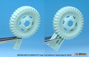 画像5: DEF.MODEL[DW30063]1/35 WWII アメリカ陸軍G7107(G506)カーゴトラック用自重変形一般型ホイールセット(ICM用) (5)