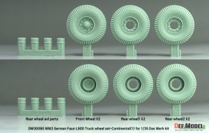 画像2: DEF.MODEL[DW30080]1/35 WWII ドイツ FAUN L900大型トラック 自重変形タイヤセット＃1(ダスヴェルク用) (2)