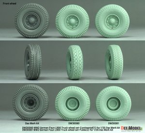 画像5: DEF.MODEL[DW30080]1/35 WWII ドイツ FAUN L900大型トラック 自重変形タイヤセット＃1(ダスヴェルク用) (5)