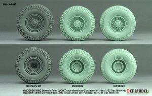 画像6: DEF.MODEL[DW30080]1/35 WWII ドイツ FAUN L900大型トラック 自重変形タイヤセット＃1(ダスヴェルク用) (6)