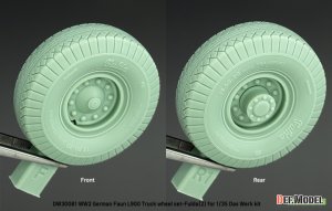 画像3: DEF.MODEL[DW30081]1/35 WWII ドイツ FAUN L900大型トラック 自重変形タイヤセット＃2(ダスヴェルク用) (3)