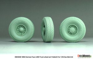 画像4: DEF.MODEL[DW30081]1/35 WWII ドイツ FAUN L900大型トラック 自重変形タイヤセット＃2(ダスヴェルク用) (4)