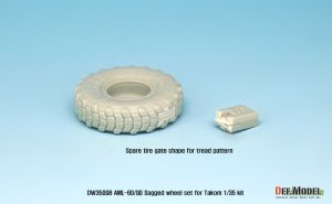 画像7: DEF.MODEL[DW35098]1/35 現用仏 AML-60/90 自重変形タイヤセット(タコム用) (7)