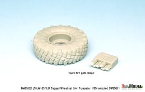 画像4: DEF.MODEL[DW35102]1/35 現用米 LAV-25 SLEP 自重変形タイヤ(トラペ用) (4)