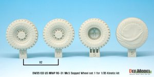 画像9: DEF.MODEL[DW35103]1/35 現用米 MATV RG-31 Mk.5 自重変形タイヤ(キネティック用) (9)