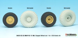 画像4: DEF.MODEL[DW35103]1/35 現用米 MATV RG-31 Mk.5 自重変形タイヤ(キネティック用) (4)