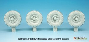 画像8: DEF.MODEL[DW35106]1/35 米 M1224 マックスプロ 自重変形タイヤ(ブロンコ用) (8)