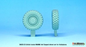 画像5: DEF.MODEL[DW35125]1/35 現用 イギリス陸軍ジャッカル1高機動装甲車用自重タイヤセット(ホビーボス用) (5)