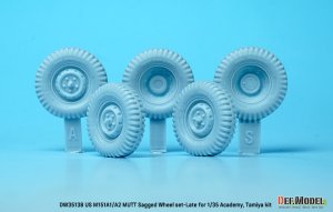 画像12: DEF.MODEL[DW35138]1/35 アメリカ陸軍M151A1/A2用自重変形ホイールセットフロントサスアーム付(タミヤ/アカデミー用) (12)