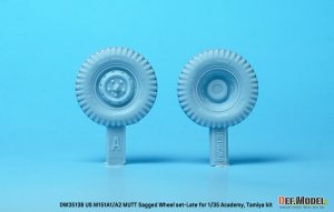画像13: DEF.MODEL[DW35138]1/35 アメリカ陸軍M151A1/A2用自重変形ホイールセットフロントサスアーム付(タミヤ/アカデミー用) (13)