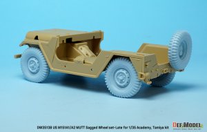 画像17: DEF.MODEL[DW35138]1/35 アメリカ陸軍M151A1/A2用自重変形ホイールセットフロントサスアーム付(タミヤ/アカデミー用) (17)