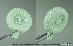 画像7: DEF.MODEL[DW35155]1/35 現用 アメリカ陸軍 M1126ストライカー 自重変形タイヤセット＃1 XMLタイプ(ストライカー装甲車シリーズ用) (7)