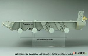 画像6: DEF.MODEL[DW35156]1/35 現用 アメリカ陸軍 M1126ストライカー 自重変形タイヤセット＃2 XZLタイプ(ストライカー装甲車シリーズ用) (6)