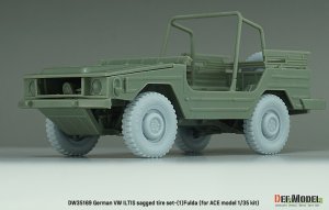 画像6: DEF.MODEL[DW35169]1/35 現用 ドイツ VWイルティス四輪駆動小型軍用車(Type183)用 自重変形タイヤセット＃1 フルダタイプ(ACE用) (6)