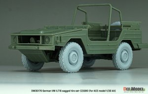 画像6: DEF.MODEL[DW35170]1/35 現用 ドイツ VWイルティス四輪駆動小型軍用車(Type183)用 自重変形タイヤセット＃1 G90タイプ(ACE用) (6)