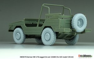 画像8: DEF.MODEL[DW35170]1/35 現用 ドイツ VWイルティス四輪駆動小型軍用車(Type183)用 自重変形タイヤセット＃1 G90タイプ(ACE用) (8)