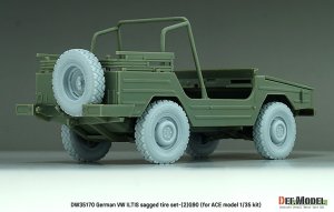 画像10: DEF.MODEL[DW35170]1/35 現用 ドイツ VWイルティス四輪駆動小型軍用車(Type183)用 自重変形タイヤセット＃1 G90タイプ(ACE用) (10)