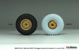 画像8: DEF.MODEL[DW35175]1/35 現用 アメリカ C-RAM w/HEMTT A3トラック用 自重変形タイヤセット(アイラブキット用) (8)