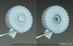 画像5: DEF.MODEL[DW35176]1/35 現用 アメリカ LVSR MKR16トラクター用 自重変形タイヤセット(アイラブキット用) (5)