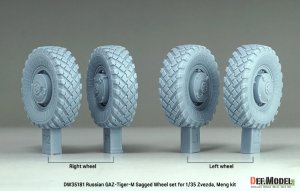 画像4: DEF.MODEL[DW35181]1/35 現用 露/ソ GAZ-233114ティーグルM高機動車 自重変形タイヤセット(ズベズダ/モンモデル用) (4)