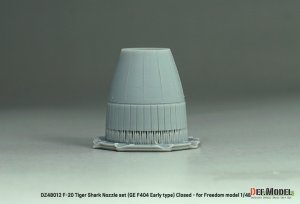 画像3: DEF.MODEL[DZ48012]1/48 現用 アメリカ F-20タイガーシャーク用GE F404初期型ノズルセット 閉状態(フリーダムモデルキット用) (3)