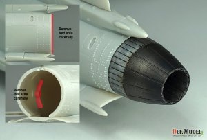 画像7: DEF.MODEL[DZ48012]1/48 現用 アメリカ F-20タイガーシャーク用GE F404初期型ノズルセット 閉状態(フリーダムモデルキット用) (7)