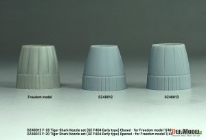 画像10: DEF.MODEL[DZ48012]1/48 現用 アメリカ F-20タイガーシャーク用GE F404初期型ノズルセット 閉状態(フリーダムモデルキット用) (10)