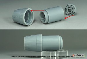 画像4: DEF.MODEL[DZ48013]1/48 現用 アメリカ F-20タイガーシャーク用GE F404初期型ノズルセット 開状態(フリーダムモデルキット用) (4)