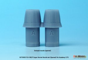 画像4: DEF.MODEL[DZ72002]1/72 現用 アメリカ海軍艦上戦闘機F/A-18E/F/Gスーパーホーネット用エキゾーストノズルセット オープン状態(アカデミー用) (4)