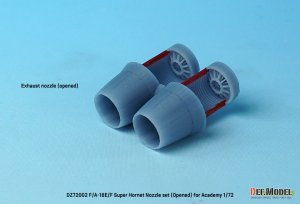 画像5: DEF.MODEL[DZ72002]1/72 現用 アメリカ海軍艦上戦闘機F/A-18E/F/Gスーパーホーネット用エキゾーストノズルセット オープン状態(アカデミー用) (5)