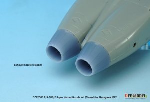 画像3: DEF.MODEL[DZ72003]1/72 現用 アメリカ海軍艦上戦闘機F/A-18E/F/Gスーパーホーネット用エキゾーストノズルセット クローズ状態(ハセガワ用) (3)